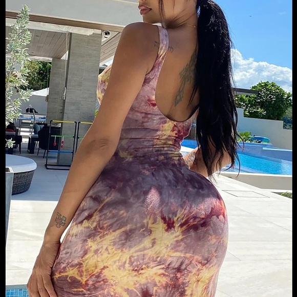 Fashion Nova Tye Dye Dress - Picture 3 of 5
